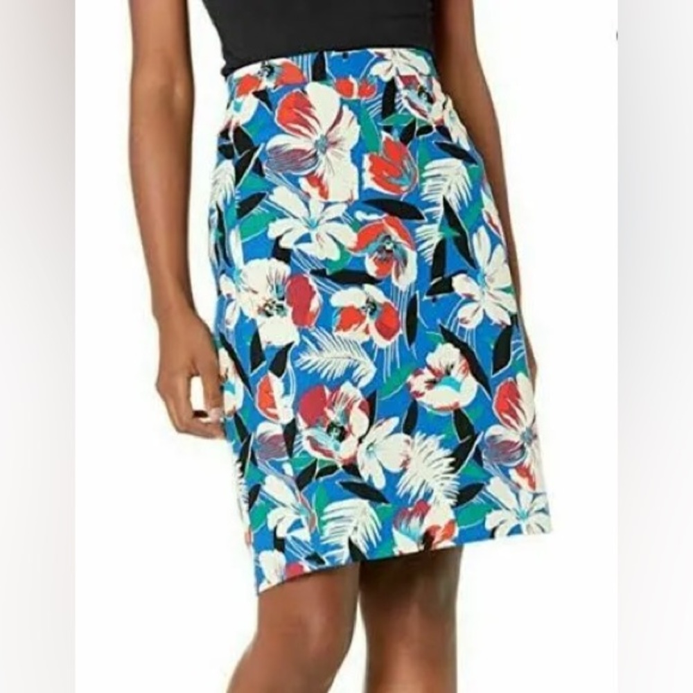 J CREW Hawaii print panicle, cotton skirt size 12.